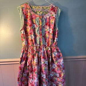 MATILDA JANE Womens Leah Floral Fit & Flare Dress Size XL Multicolor Lined
